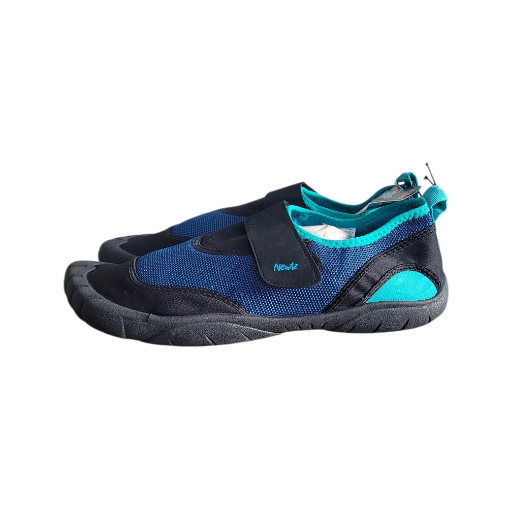 NEWTZ Black Blue Turquoise Water Shoes Size 13-14